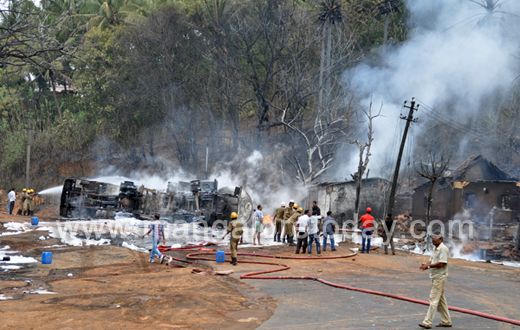 Gas Tanker fire